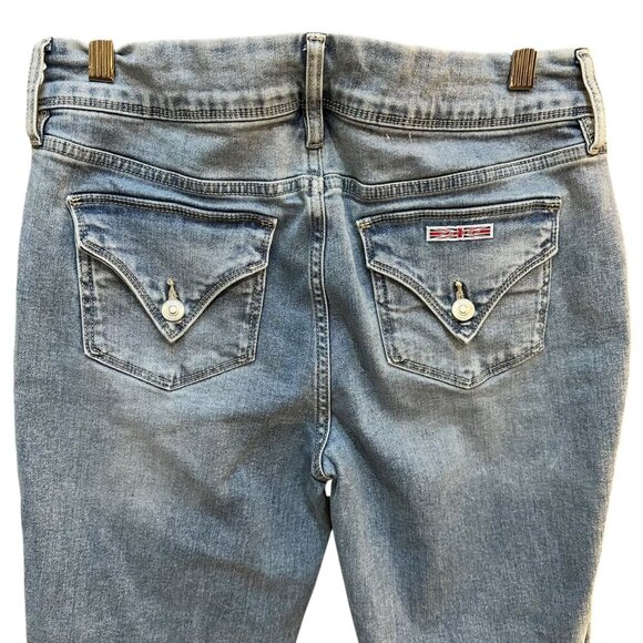 Hudson Los Angeles‎ Womens Mid-Rise Light Wash Denim Jeans Stretch Size 8 - Picture 4 of 7